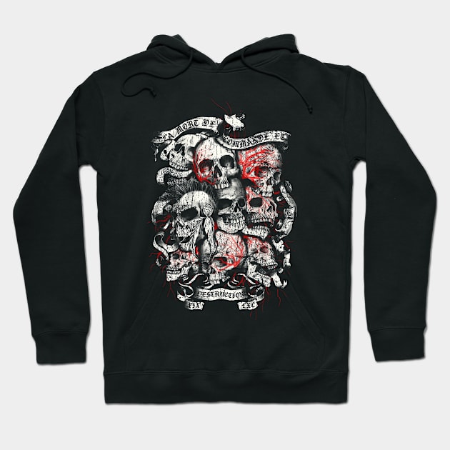 Many Skulls Hoodie by Buy Custom Things